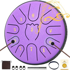Steel Tongue Drum 6 Pollici 11