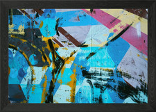 Quadro astratto con cornice