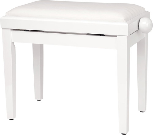 Panca per pianoforte bianco - panca,