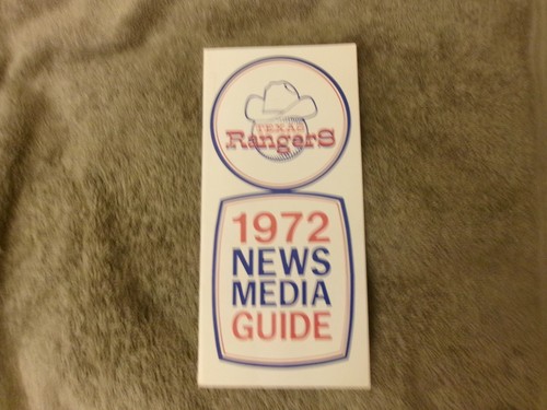 1972 texas rangers media - texas, guide