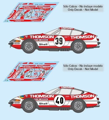 Decals ferrari 365 gtb - 365, gtb/4