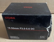 Sigma 18-50 18-50mm F3.5-5.6
