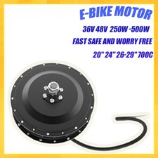 Bici Elettrica 36V 48V 250W 350W 500W Mozzo Ruota Posteriore/Anteriore Motore V/Freno a Disco