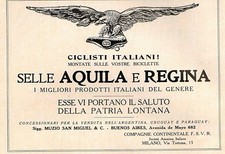 PUBBLICITA' 1925 SELLA AQUILA