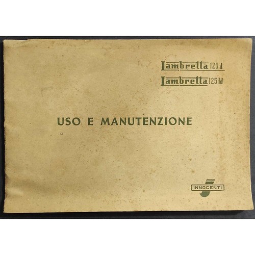 Uso manutenzione lambretta - manutenzione,