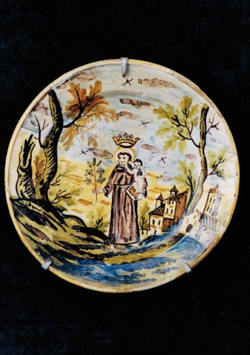 Piatto ceramica maiolica