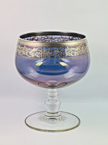 Coppa con piede - coppa, blu