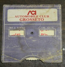 disco orario auto epoca aci grosseto fiat alfa romeo lancia asi ferrari maserati