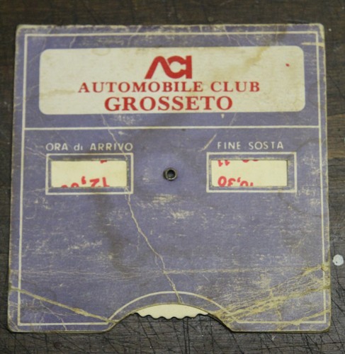 Disco orario auto epoca - orario, aci