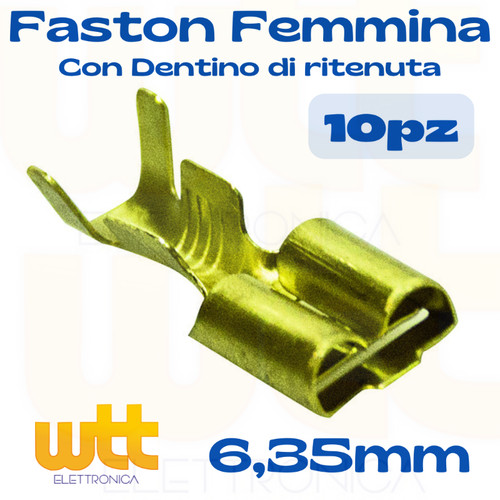 10pz faston femmina - 10pz,