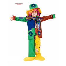 VESTITO CARNEVALE PAGLIACCIO