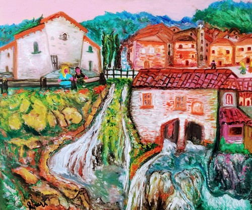 Quadro senza cornice tempera - quadro,