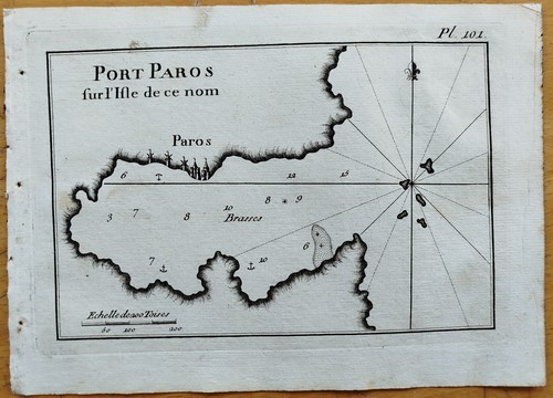 Paros grecia mappa originale - grecia, #