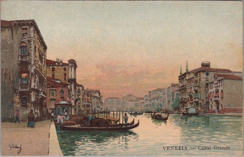 Cartolina venezia canal grande - cartolina,