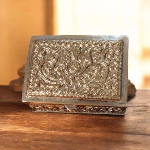 Antico cofanetto ottone - antico,
