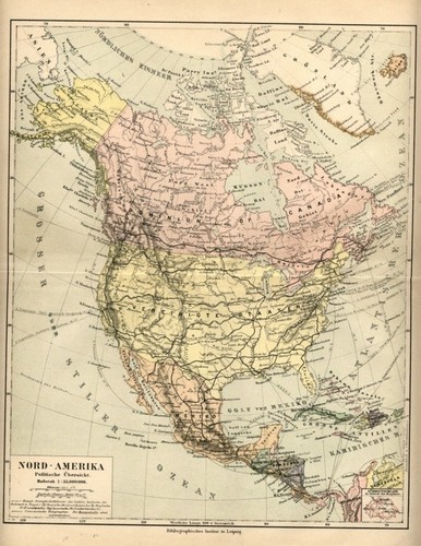 1899 antica mappa america - antica, del