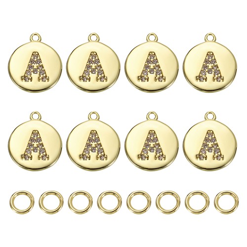 8pcs thong letter charm - letter,