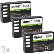 ayex D-Li109 set di 3 batterie