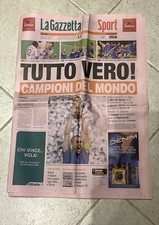 GAZZETTA DELLO SPORT VITTORIA MONDIALI 2006 CAMPIONI DEL MONDO 10 LUGLIO N. 161