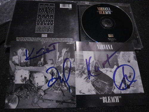 Nirvana autograph kurt cobain - nirvana,