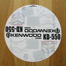 Goniometro allineamento cartuccia per braccio giradischi Kenwood KD-550