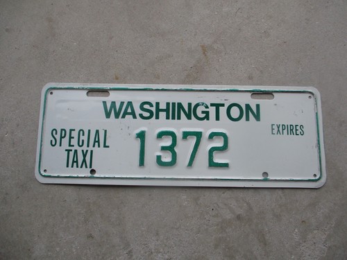 Washington special taxi 1372 - taxi, #