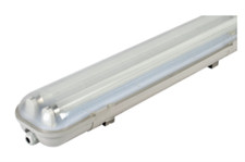 PLAFONIERA STAGNA TIPO DISANO IP65 2X18 CABLATA PER TUBI A LED T8 IGNIFUGA