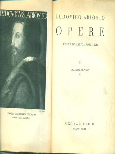 Opere orlando furioso - opere.,
