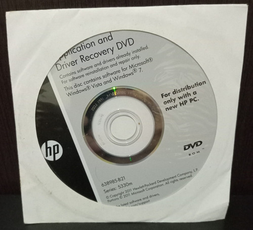 Dvd recupero applicazioni - dvd, e