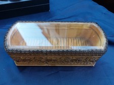 scatola cofanetto antico Metallo Dorato Nap.III 