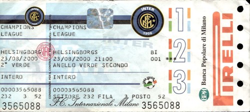 Biglietto stadio inter - stadio,