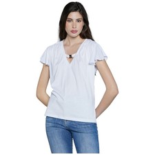 Relish t-shirt bianca MANRESA RDP2501046013 maglietta donna PROMO -50