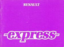 RENAULT EXPRESS - Libretto Uso e Manutenzione - Italiano - 4/1990