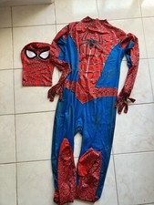 Costume Spiderman Vestito completo Maschera+tuta 180cm Nuovo