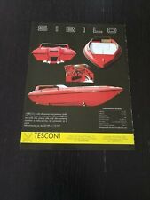 1990 SIBILO SCAFO BARCA TESCONI CARATTERISTICHE TECNICHE PUB VINTAGE AD