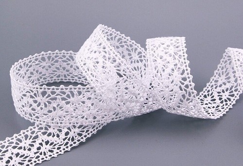 Nastro pizzo bianco 25mm