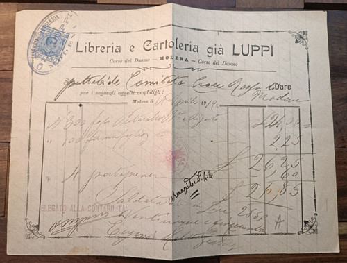 1919 modena fattura - 1919,