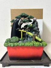Studio Ghibli Spirited Away Water Garden Shishi-odoshi statuina senza volto bonsai