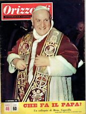 ORIZZONTI 1961=PAPA GIOVANNI XXIII=VITO TACCONE=RESANA=VILLADEATI=ISIDE MINELLI