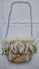 Borsa tessuto scamosciato con
