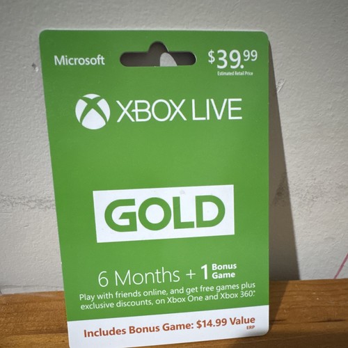 Microsoft xbox live gold - microsoft,