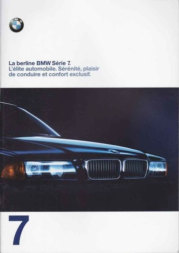 Catalogue brochure bmw serie - serie, 7