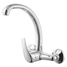 Rubinetto da cucina cromato a