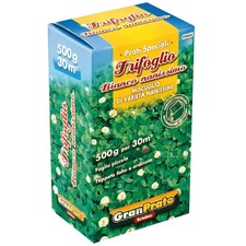Semi Prato Trifoglio Bianco Nanissimo perenne,varietà a rapida germinazione 500g