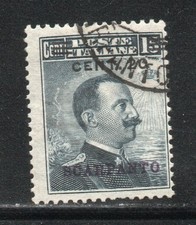 RRC 1916 Colonie Egeo Scarpanto 20c su 15c usato