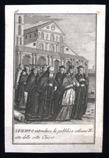 santino incisione 1700 SS.FILIPPO NERI CARLO BORROMEO FELICE DA CANTALICE