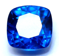 9.05 CT Naturale Tanzanite Blu Cuscino Quadrato Forma Certificato Loose Gemma