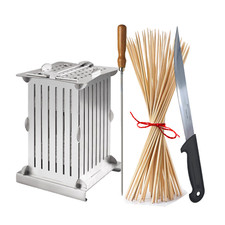 CUBO ARROSTICINI 56 Pcs 70 STECCONI e COLTELLO Macchina produzione Arrosticini