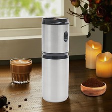 NEW Electric Coffee Grinding Cup Stainless Steel Portable Coffee Grinder 60rpm