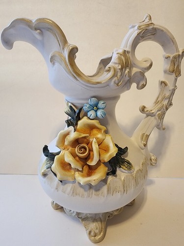 Brocca capodimonte biscotto - brocca,